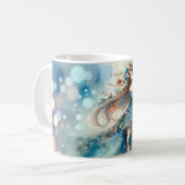 Ethereal Fantasy Goddess in a Watercolor Dream Kaffeetasse (Vorderseite Links)