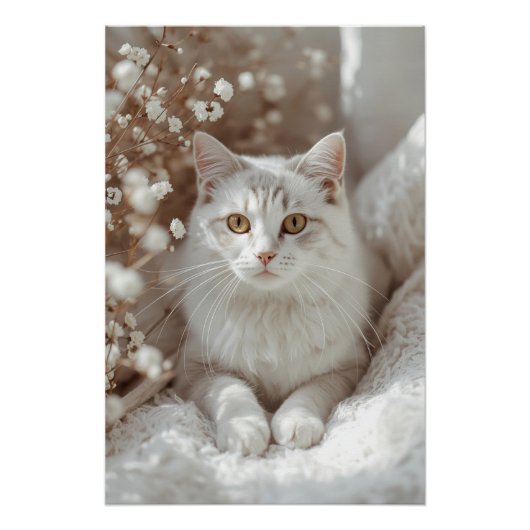 Ethereal Feline Serenity Poster (Vorderseite)