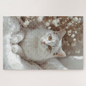 Ethereal Feline Serenity Puzzle (Horizontal)