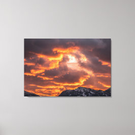 Ethereal Fire Skies Leinwanddruck