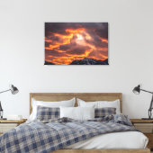 Ethereal Fire Skies Leinwanddruck (Insitu (Schlafzimmer))