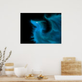 Ethereal-Flammendrache Poster (Küche)