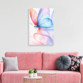 Ethereal Flight: Silk Wings Canvas Print Leinwanddruck (Insitu (Wohnzimmer))