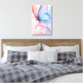 Ethereal Flight: Silk Wings Canvas Print Leinwanddruck (Insitu (Schlafzimmer))