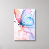 Ethereal Flight: Silk Wings Canvas Print Leinwanddruck (Vorderseite)