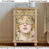 Ethereal Floral Feminine, Blindfold EW7 Decoupage Seidenpapier