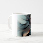 Ethereal Flow - Abstrakte Elegance-Tasse Kaffeetasse (Vorderseite Links)