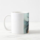 Ethereal Flow - Abstrakte Elegance-Tasse Kaffeetasse (Links)