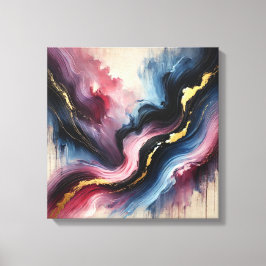 Ethereal Flow - Elegante Abstrakte Kunst Canvas dr Leinwanddruck