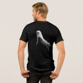 Ethereal Flowing Ghost Illustration Tri-Blend Shirt (Rückseite voll)