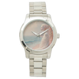 Ethereal Frau am Dreamy Beach Armbanduhr