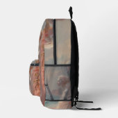 Ethereal Frau am Dreamy Beach Bedruckter Rucksack (Rechts)