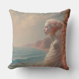 Ethereal Frau am Dreamy Beach Kissen