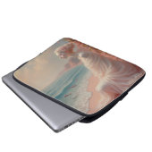 Ethereal Frau am Dreamy Beach Laptopschutzhülle (Vorne Knopf)