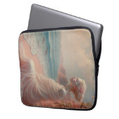 Ethereal Frau am Dreamy Beach Laptopschutzhülle (Vorderseite Links)