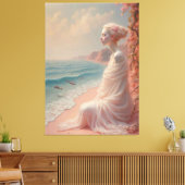 Ethereal Frau am Dreamy Beach Leinwanddruck (Insitu (Wohnzimmer))