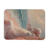 Ethereal Frau am Dreamy Beach Magnet (Horizontal)