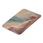 Ethereal Frau am Dreamy Beach Magnet (Linke Seite)