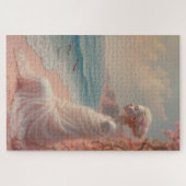 Ethereal Frau am Dreamy Beach Puzzle (Horizontal)