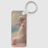 Ethereal Frau am Dreamy Beach Schlüsselanhänger (Rückseite)