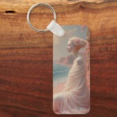 Ethereal Frau am Dreamy Beach Schlüsselanhänger (Vorderseite)