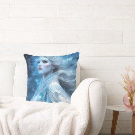 Ethereal Frozen Snow Queen Fantasy Art Kissen