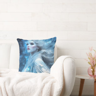 Ethereal Frozen Snow Queen Fantasy Art Kissen