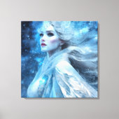 Ethereal Frozen Snow Queen Fantasy Art Leinwanddruck (Vorderseite)