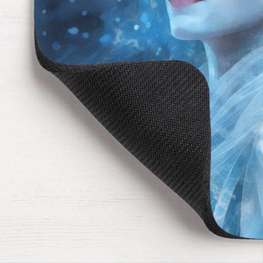 Ethereal Frozen Snow Queen Fantasy Art Mousepad (Ecke)