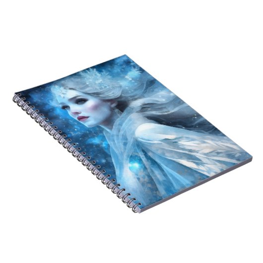 Ethereal Frozen Snow Queen Fantasy Art Notizblock (Rechte Seite)