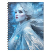 Ethereal Frozen Snow Queen Fantasy Art Notizblock (Vorderseite)