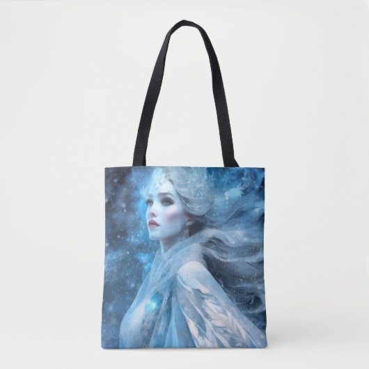 Ethereal Frozen Snow Queen Fantasy Art Tasche (Vorderseite)