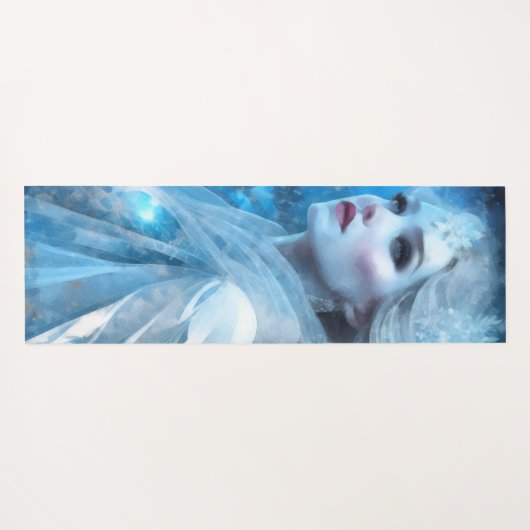 Ethereal Frozen Snow Queen Fantasy Art Yogamatte (Rückseite (Horizontal))