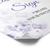 Ethereal Frühling lila staubblaue Rose Sonderzeich Poster (Ecke)