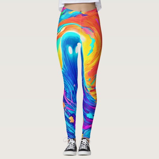 Ethereal Ghosting Schöpfung Leggings (Vorderseite)