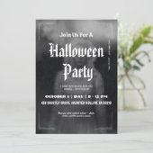 Ethereal Ghostly Figure Halloween Invitation Card. Einladung (Stehend Vorderseite)