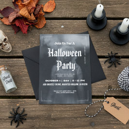 Ethereal Ghostly Figure Halloween Invitation Card. Einladung