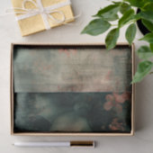 Ethereal Girl mit Blume im Grunge Look Seidenpapier (Geschenk)