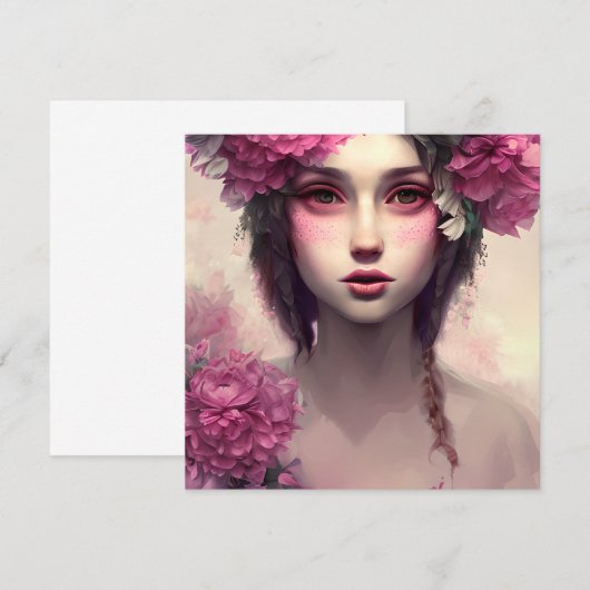 Ethereal Girl mit rosa Freckles (Vorne/Hinten)