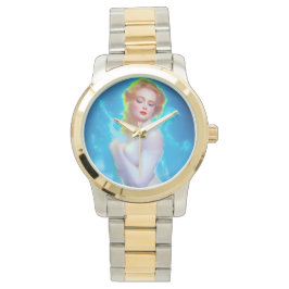 Ethereal Goddess Portrait - surreale Fantasie Armbanduhr