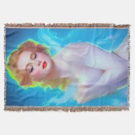 Ethereal Goddess Portrait - surreale Fantasie Decke