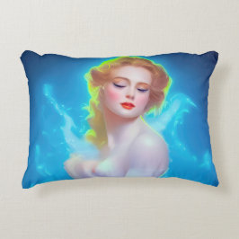 Ethereal Goddess Portrait - surreale Fantasie Dekokissen