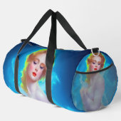 Ethereal Goddess Portrait - surreale Fantasie Duffle Bag (Rechte Ecke)