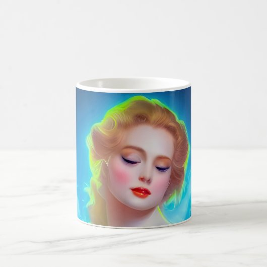 Ethereal Goddess Portrait - surreale Fantasie Kaffeetasse (Mittel)