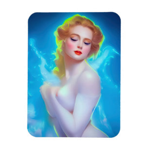 Ethereal Goddess Portrait - surreale Fantasie Magnet