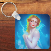 Ethereal Goddess Portrait - surreale Fantasie Schlüsselanhänger (Vorderseite)