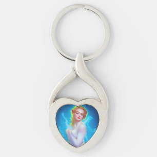 Ethereal Goddess Portrait - surreale Fantasie Schlüsselanhänger