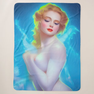 Ethereal Goddess Portrait - surreale Fantasie Sherpadecke