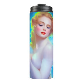 Ethereal Goddess Portrait - surreale Fantasie Thermosbecher