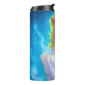 Ethereal Goddess Portrait - surreale Fantasie Thermosbecher (Nach links gedreht)